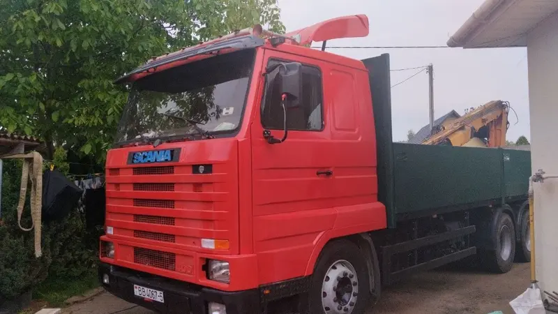Манипулятор Scania на объекте